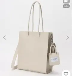 お値下げ↘グレー トートバッグ ONESIZEショルダー付き