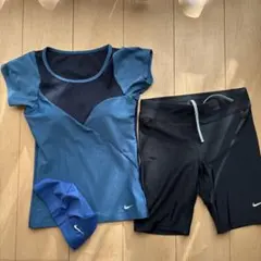 Nike スポーツ用水着 青/黒 セット