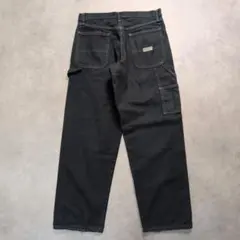 00s Wrangler ラングラー ペインターパンツ 黒 W30のサムネイル