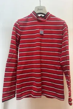 23SPORT 赤と白のストライプ 長袖シャツ