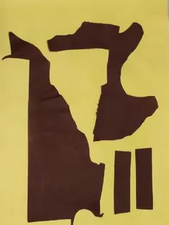 【革3】レザークラフト用 本革 端切れセット ダークブラウン