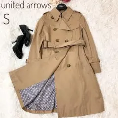 極美品♡ ユナイテッドアローズ　トレンチコート　ロング　ベルト　総柄　ベージュS