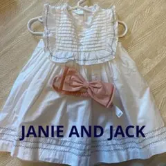 白　JANIE AND JACK ワンピース ヘッドドレス