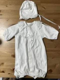 ベビードレス セレモニードレス ロンパース、帽子