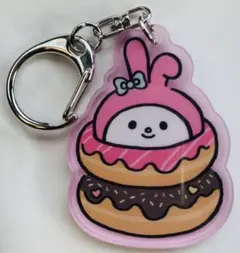 サンリオ×ナガノ マイメロ ドーナツ キーホルダー コラボ