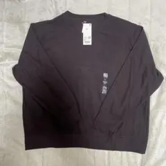 UNIQLO ソフトニットフリースクルーネックT