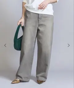 BEAUTY&YOUTH デニムワイドストレートパンツ　M