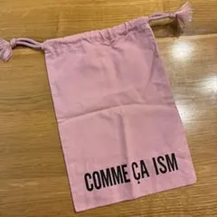 COMME CA ISM ピンク巾着バッグ