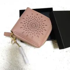 財布 「Blanc Pomme」（KST）RF札入/牛革花柄パンチング 2つ折り