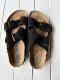 Birkenstock アリゾナ スエードレザーブラック 40 26cmのサムネイル