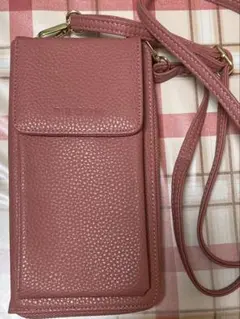 R.BOOM スマホショルダーバッグ ピンク