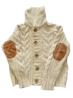 wcloset ニットジャケット ケーブル編み ウール 森ガール y2k 00s