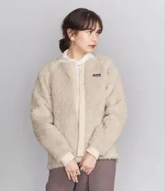 Patagonia パタゴニア　フリースボアジャケット ナチュラル　レトロx