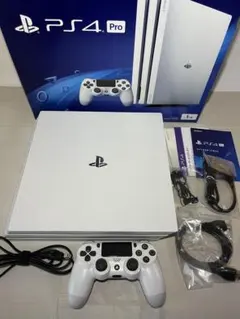 PS4 Pro ホワイト CUH-7200B 本体 外箱・付属品あり 中古品