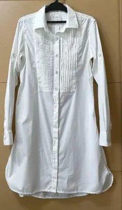 美品　白シャツ　ロングシャツ　長袖 七分袖