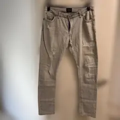 ZARA JEANS ダメージ加工グレー ジーンズ EUR 46