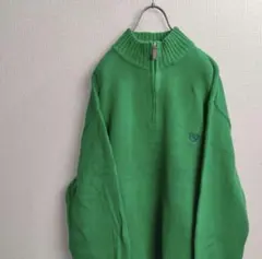 CHAPS RALPH LAUREN ハーフジップ ニット 緑