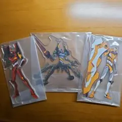 エヴァンゲリオン アクリルスタンド3体セット(弐号機・仮設5号機・零号機)