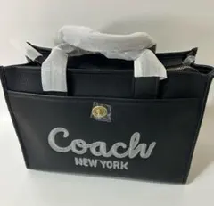 Coach ブラック レザートートバッグのサムネイル