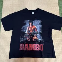 RAMBO ランボー プリントTシャツ ブラック XXL