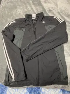 adidas ブラック ウィンドブレーカー L