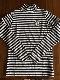 ジャックバニー モックネック ボーダー ストレッチ ハイネック 長袖
