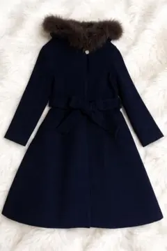 プロポーションボディドレッシング フード付きロングコート