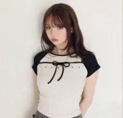 andmary Alma ribbon tops ivory - メルカリ