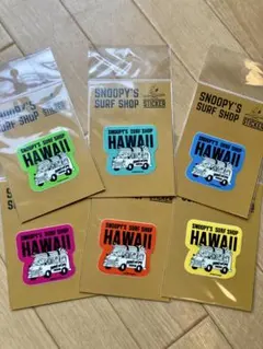 Snoopy サーフショップ ステッカー 6枚セット