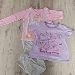 カービィ パジャマセット 110　光るパジャマ