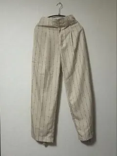 Ameri VINTAGE ストライプ柄 ベージュパンツ
