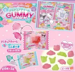 グミチュアチャーム　グミ&ミニポーチサンリオ　ララ　ハローキティ