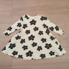 【値下げ】MARKEY’S フラワープリント 長袖ワンピース 95cm