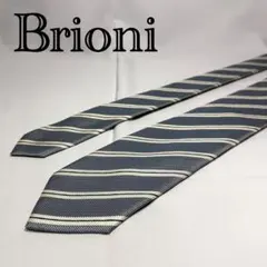 ◇Brioni ブリオーニ ネクタイ 未使用 ストライプ柄 イタリア製