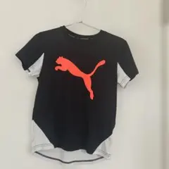 PUMA 半袖Tシャツ 黒/オレンジ