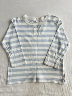 無印　ボーダートップス　80㎝