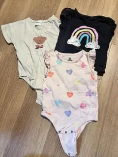 70-80サイズ　半袖　ロンパース 3点セット ベビー服