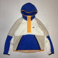 NIKE ボア フリースジャケット ハーフジップ プルオーバー 筆記体ロゴ