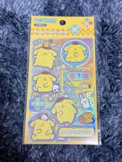 ポムポムプリン 4枚入り シール　サンリオ ホログラム