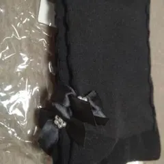 黒のタイツ リボン ベルメゾン petitEditer サイズ135 発表会