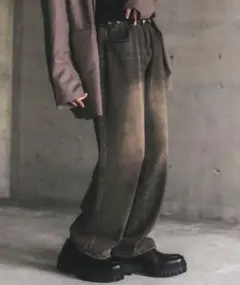 ヴィンテージメイクオーバーワイドデニムパンツM