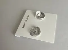 トリーバーチ　フープピアス　シルバー色