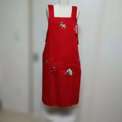 PERSON'S 赤色オーバーオール型エプロンのサムネイル