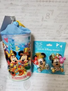 東京ディズニーリゾート 30周年 ライティングバッジ　ペットボトルケースセット