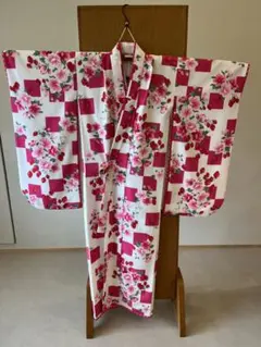 七五三 7歳 着物 ピンク 苺 花柄 - メルカリ