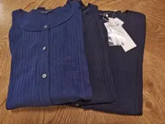 23区 長袖 コットンリブカーディガン 黒 新品タグ付含3枚セットのサムネイル