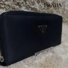 ✨極美品✨プラダ　長財布　テスート　ナイロン　ジップ　ブラック