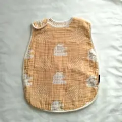 クマ柄スタイ オレンジ系