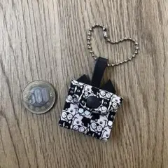 ハンドメイド　小さなコインケース　薄ピンク・わんこ