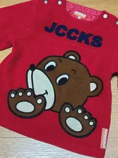 CASTELBAJAC 120 長袖 トレーナー フリース 赤 レトロ